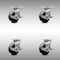 Service Caster 5 Inch SS Glass Filled Nylon Swivel Caster Set with Roller Bearings and Brakes SCC-SS30S520-GFNR-TLB-4 - alternate 1